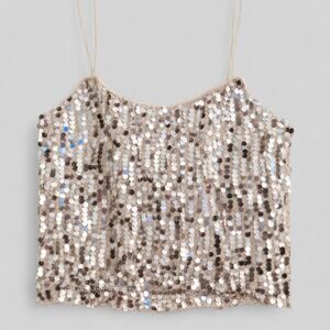 Forever 21 gold sequin cami